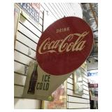 VINTAGE METAL COCA-COLA ADVERTISING SIGN 1951