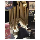 VINTAGE PIPE ORGAN MODEL WITH MOVING ORGAN PLAYER