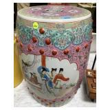 ASIAN PAINTED CERAMIC PLANT STAND