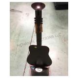 METAL GUITAR CIGARETTE BUTT RECEPTACLE 