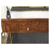 WOOD CARVED MURAL DECORATION