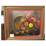 ORIGINAL ELIZABETH CRAWFORD NIVISON STILL LIFE OIL