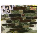 LARGE METAL ABSTRACT RECTANGULAR COLLAGE DECOR