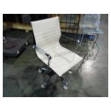 OFFICE CHAIRS WHITE WITH CASTORS 12 X MONEY