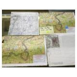 VINTAGE LOW-FLYING AIRCRAFT CHART MAPS