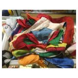 TUB OF VARIOUS  MAGICIANS SCARVES