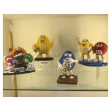 GROUP OF M&M CANDY DISPENSERS