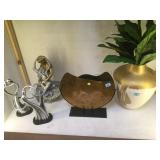 SHELF LOT, METAL SCULPTURE,PLASTER SCULPTURES