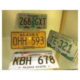 ASSORTMENT OF LICENSE PLATES, VARIOUS STATES