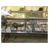 SHELF LOT OF SPORTS TRADING CARDS, ALBUMS & MORE