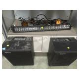 2 EV ELECTRO-VOICE SPEAKERS & LIGHT-BAR