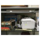 SHELF LOT BOOKS, PAPER SHREDDER, BREAD MAKER