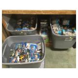 3 TUBS OF HOT WHEELS & MORE