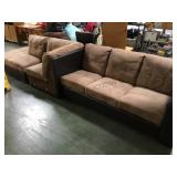 MICROFIBER BROWN SECTIONAL