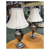 PAIR OF ORNATE DECORATIVE LAMPS