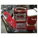 COCA-COLA LOT, COOLERS, CHAIRS, RACK & MORE