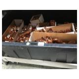 BOTTOM CART TUB OF NEW COPPER PIPE FITTINGS