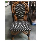 FRENCH BISTRO BLACK/WHITE CHAIRS, 12XMONEY