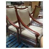 RED RIVOLI DINNER CHAIRS W/ARMS, 2XMONEY