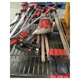 BOTTOM SHELF, NEW ASSORTED CLAMPS
