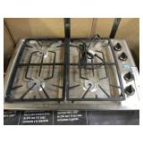 BOSCH STANLESS GAS COOK TOP, NO BURNERS, AS IS