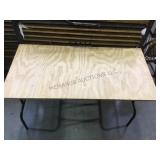 FOLDING WOODEN TABLE W/RACK, 16XMONEY