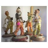 COLLECTION OF RESIN CLOWNS