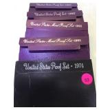 1-1974,2-1987 & 2-1992 U.S. PROOF SETS