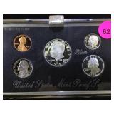 1992 U.S. MINT PREMIER SILVER PROOF SET, W/COA