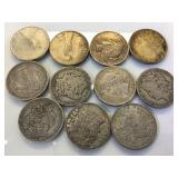 MORGAN & PEACE SILVER DOLLARS, 11XMONEY