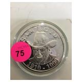1993 SAM BOYD ,2 TROY OZ SILVER COIN