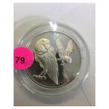 'BARN OWLS' 1971 ,66G STERLING ROUND
