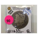 1878-CC MORGAN SILVER DOLLAR