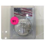 2000 'WTC GROUND ZERO' UNC SILVER AMERICAN EAGLE