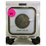 1921-S  MORGAN SILVER DOLLAR, CASED