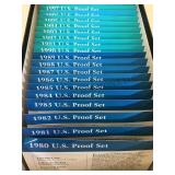 19 SETS 1980-1998, U.S. PROOF SETS
