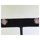 STERLING EARRINGS WITH OPAL GEMSTONES