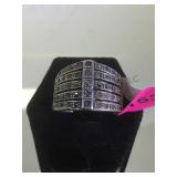 STERLING MARCASITE RING, SIZE 6