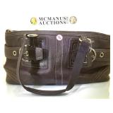 BROWN LEATHER COACH #NHO693-02764 SHOULDER BAG