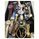 TRAY OF WATCHES, ELEMENTS, SEIKO & MORE