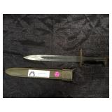 WWII M-1 GARAND BAYONET WITH SHEATH