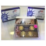 2004 & 2-2007 U.S. MINT PROOF SETS