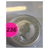 1997 .999  (1 OZ) AUSTRALIAN KOOKABURRA