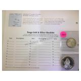 PAIR OF 'TONGA' SILVER COINS , 10,000 &500 LIRA