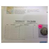 2001  SILVER 10WON  NORTH KOREA COIN,W/INFO