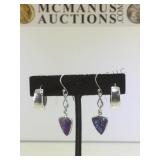 2 PAIR OF STERLING EARRINGS, /