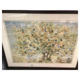 FRAMED AND MATTED PRINT OF TREE