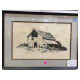FRAMED EARL W. BASCOM SIGNED AND NUMBERED PRINT
