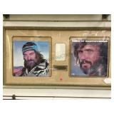 FRAMED AUTOGRAPHED NELSON/KRISTOFFERSON COLLAGE