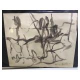 ORIGINAL GUSTAN INK ON PAPER 1954 SIGNED W/COA